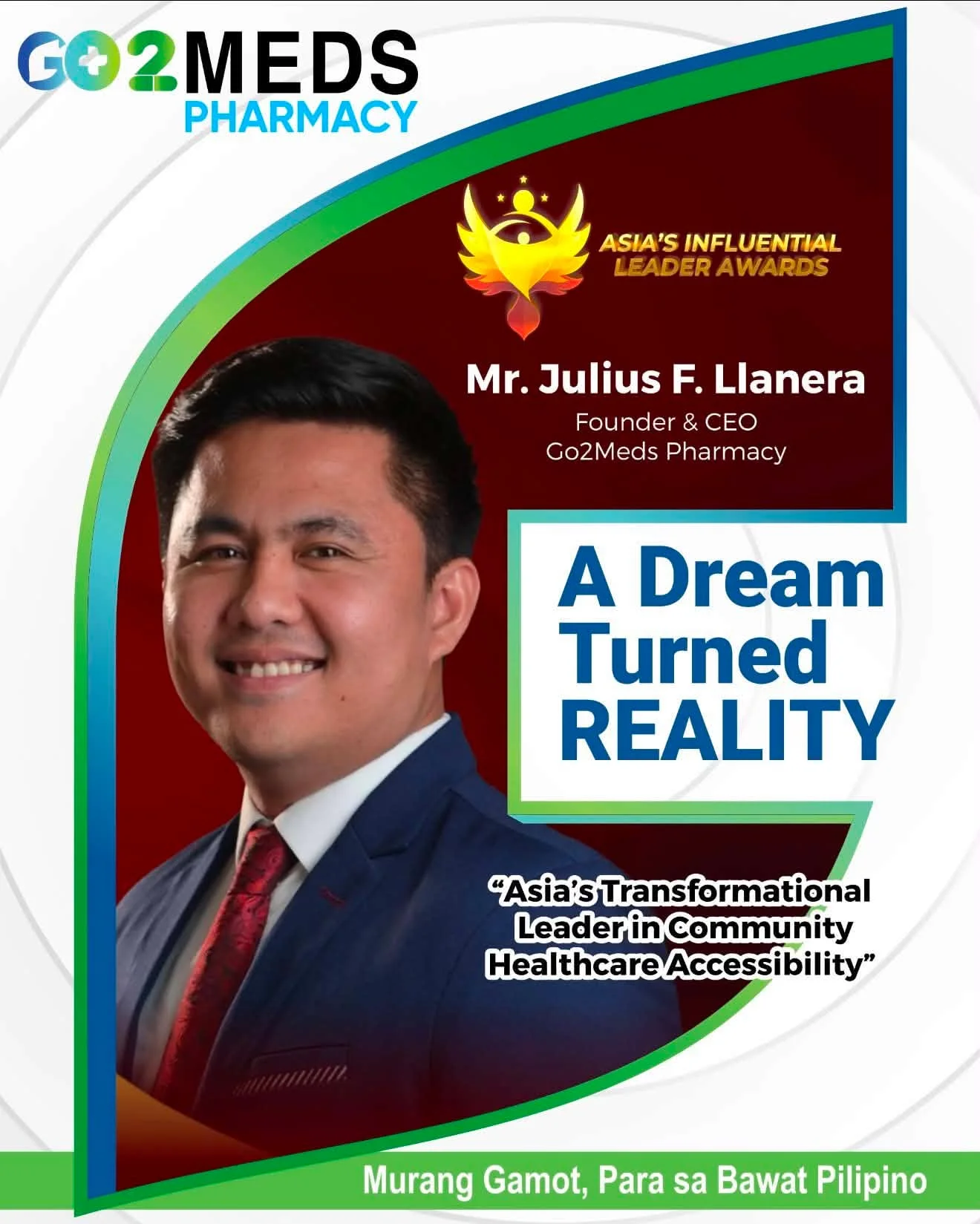 Julius Llanera, Founder and CEO of Go2Meds Pharmacy