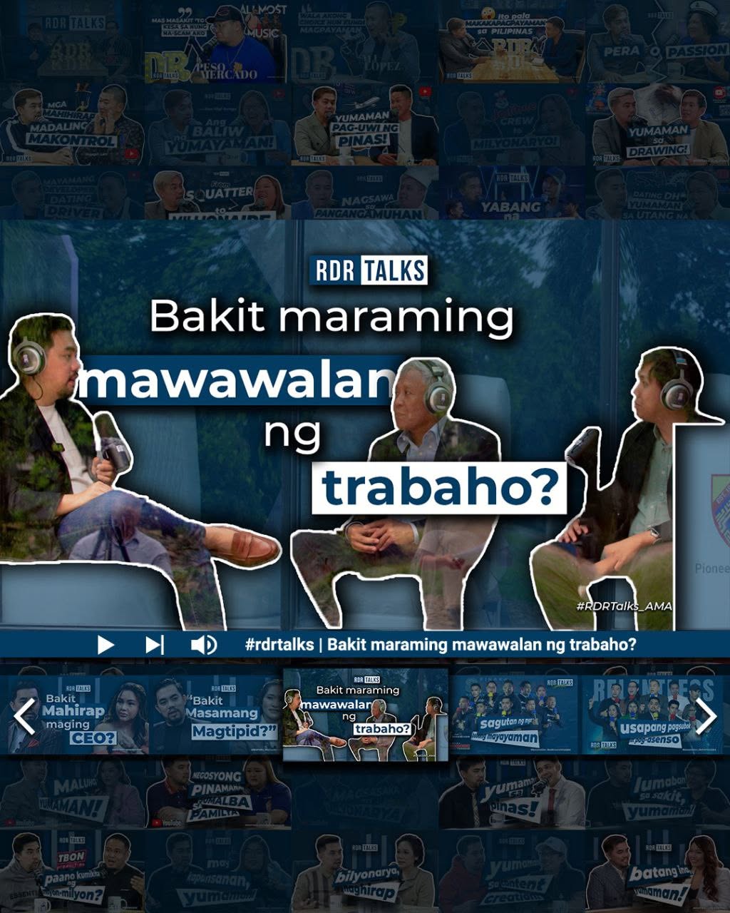 RDR Talks episode thumbnail — Bakit maraming mawawalan ng trabaho? on AI and the future of work