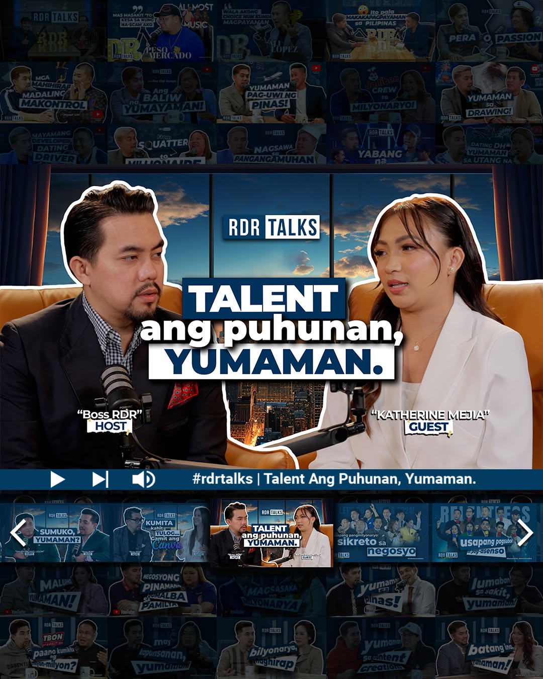 Katherine Mejia featured on RDR Talks — Talent ang puhunan, yumaman