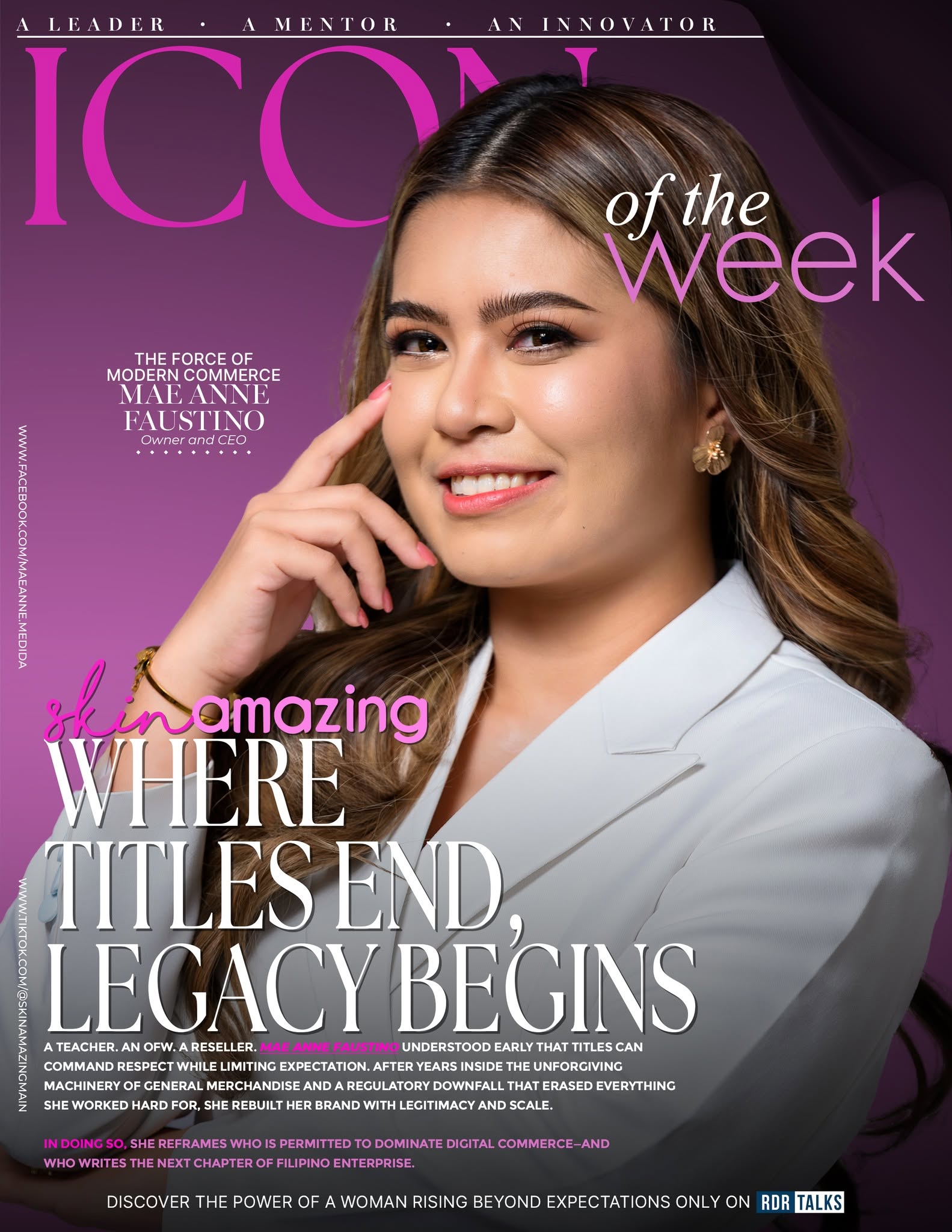 RDR Talks — Icon of the Week feature cover